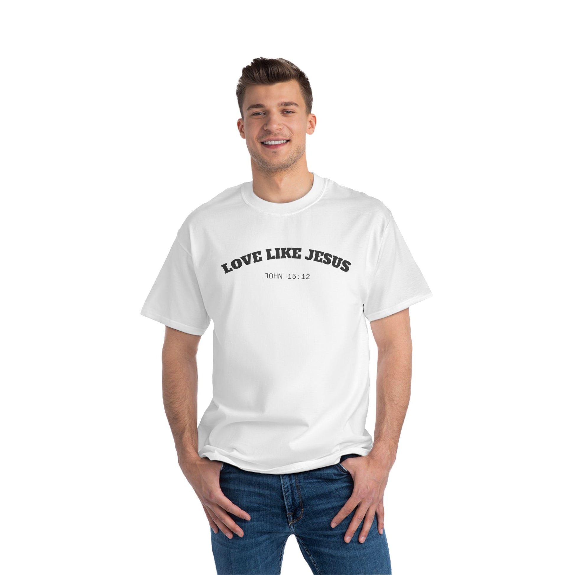 Cotton Oversized Love Like Jesus Shirt